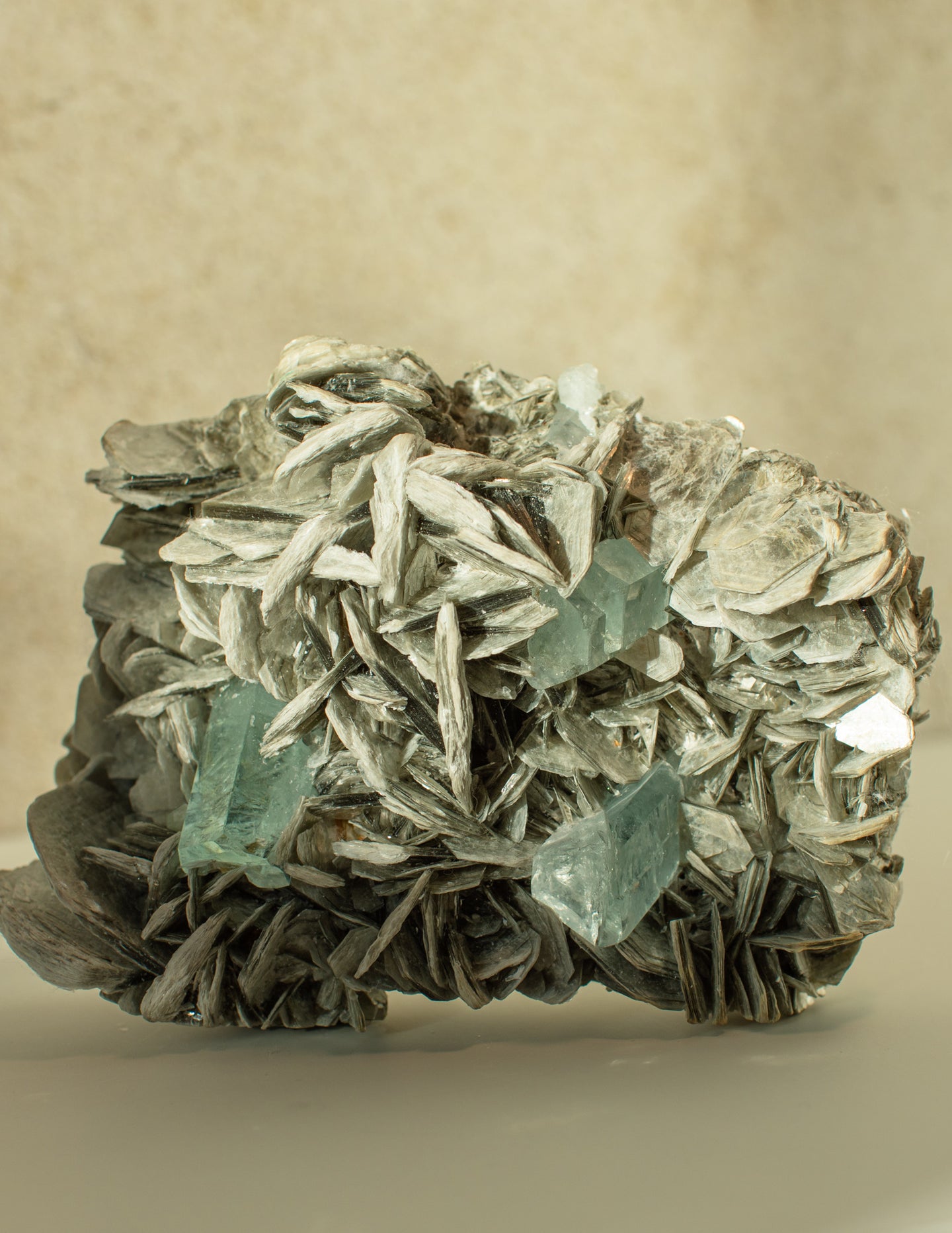 Aquamarine on Muscovite 8